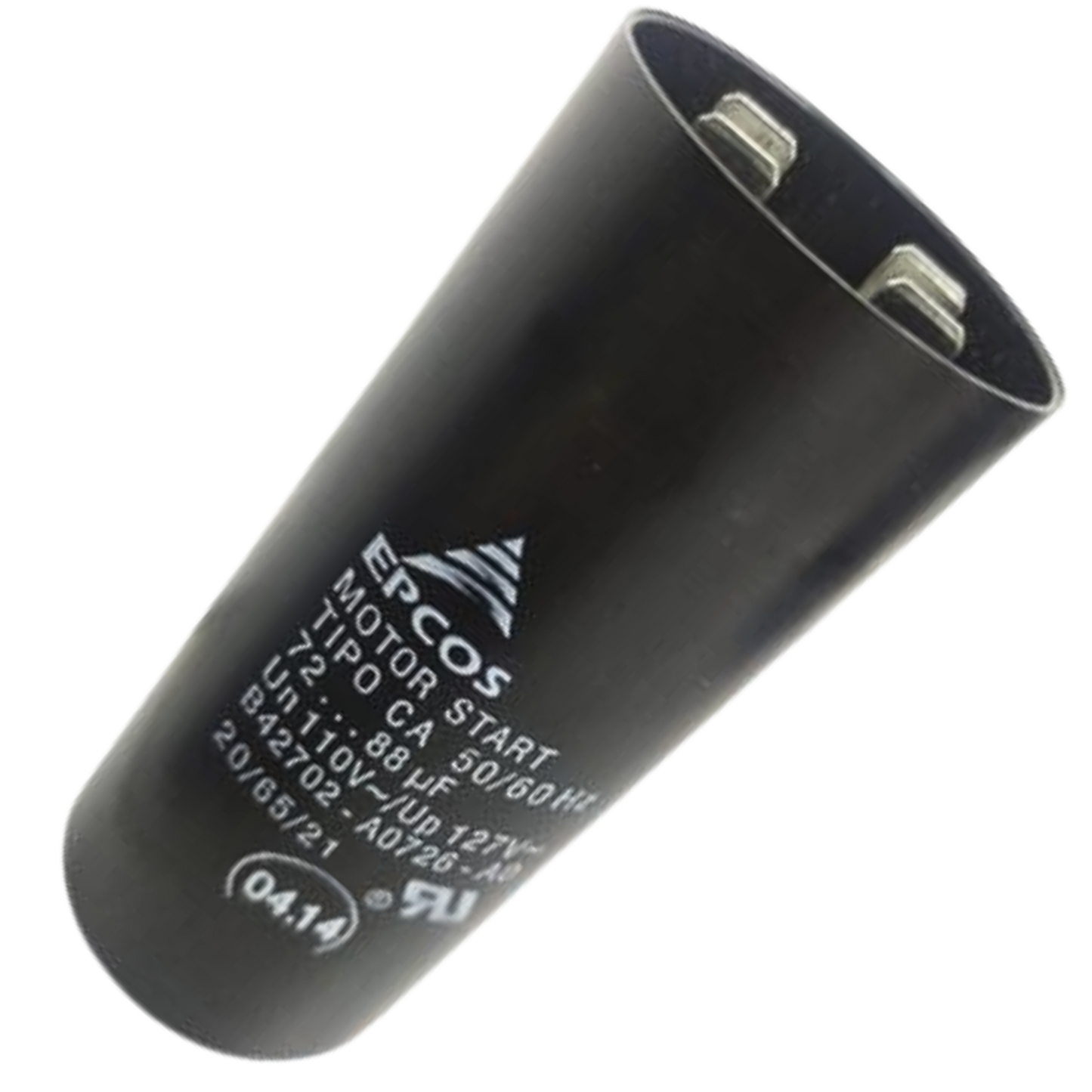 Capacitor De Partida 72uF+88uF 110V 37x83mm (Fast-on)