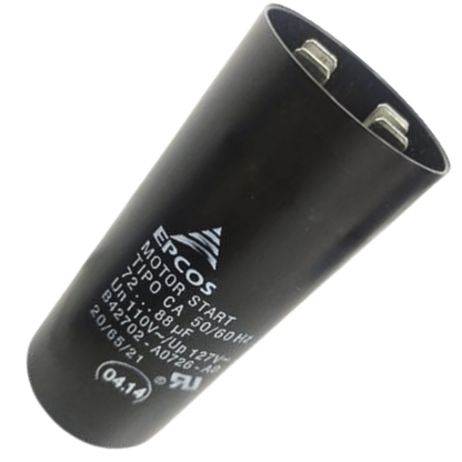 Capacitor De Partida 72uF+88uF 110V 37x83mm (Fast-on)