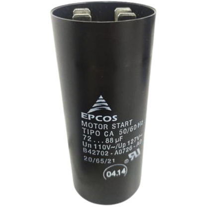 Capacitor De Partida 72uF+88uF 110V 37x83mm (Fast-on)
