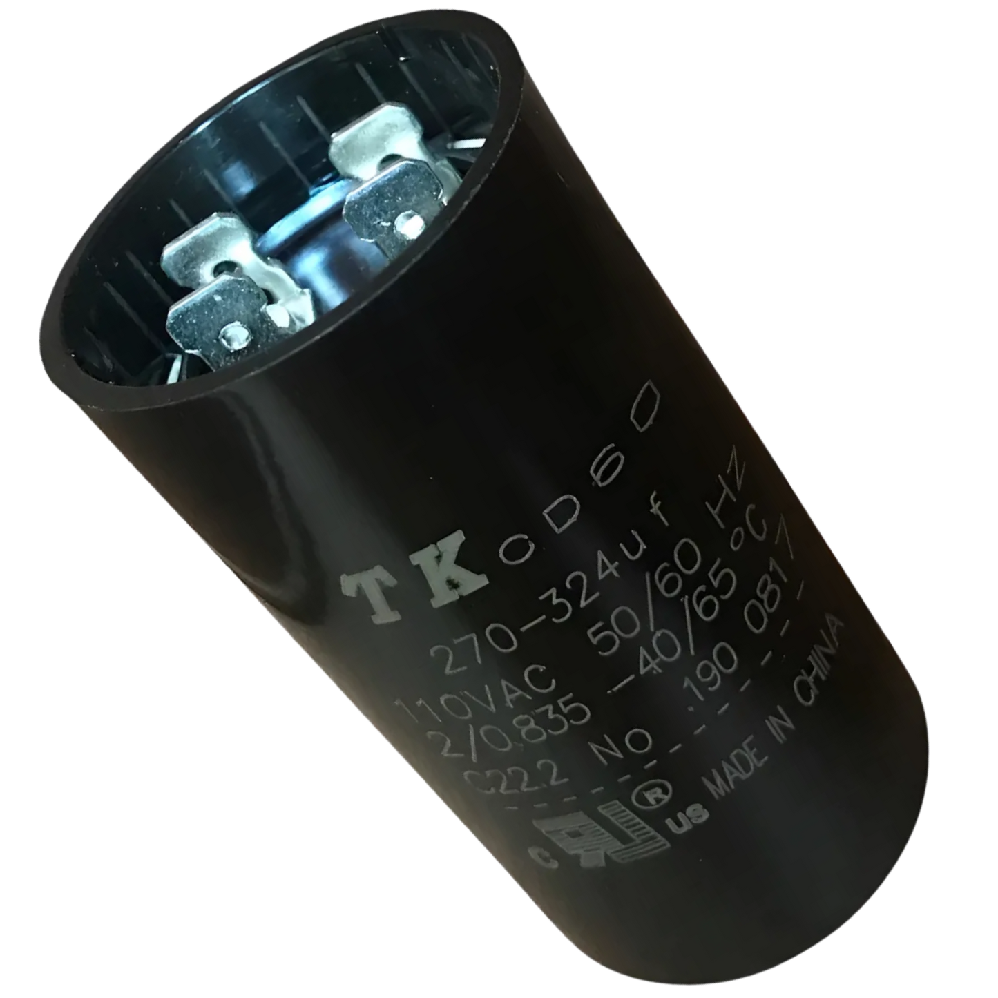 Capacitor De Partida 270uF-324uF 110V 36x70mm (Fast-on)
