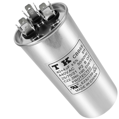 Capacitor De Partida 40uF+4uF 440V 55x105mm (Fast-on)