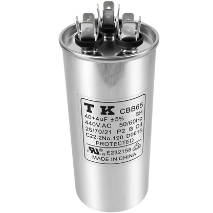 Capacitor De Partida 40uF+4uF 440V 55x105mm (Fast-on)