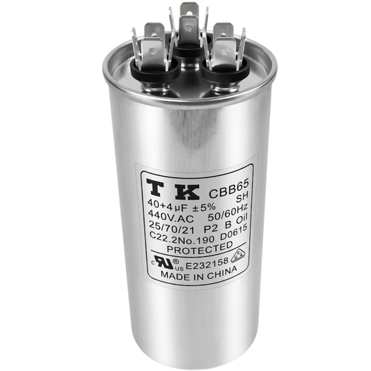Capacitor De Partida 40uF+4uF 440V 55x105mm (Fast-on)