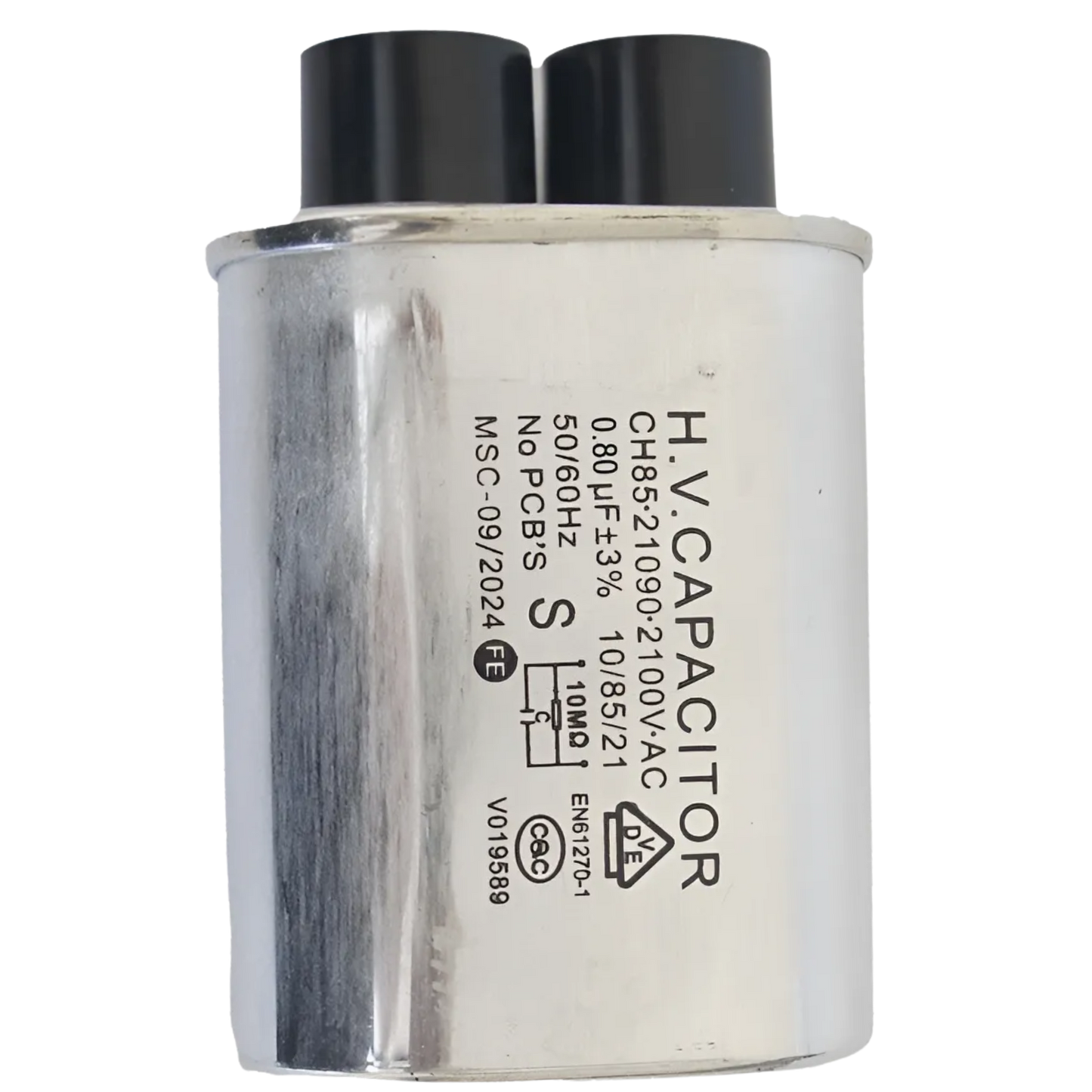Capacitor De Microondas 0,80uF 2100V 32x52mm