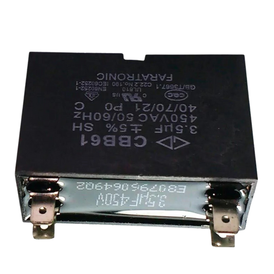 Capacitor De Partida CBB61 3,5uF 450V (Fast-on)