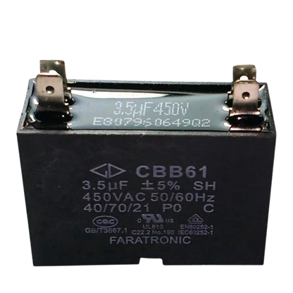 Capacitor De Partida CBB61 3,5uF 450V (Fast-on)