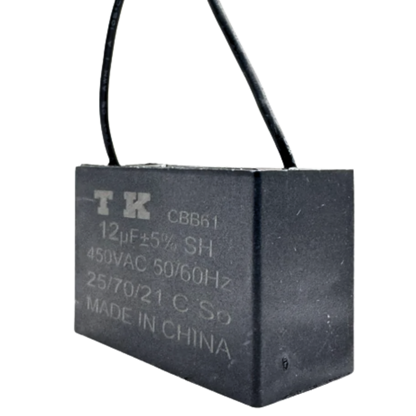 Capacitor De Partida CBB61 12uF 450V (2Fios)