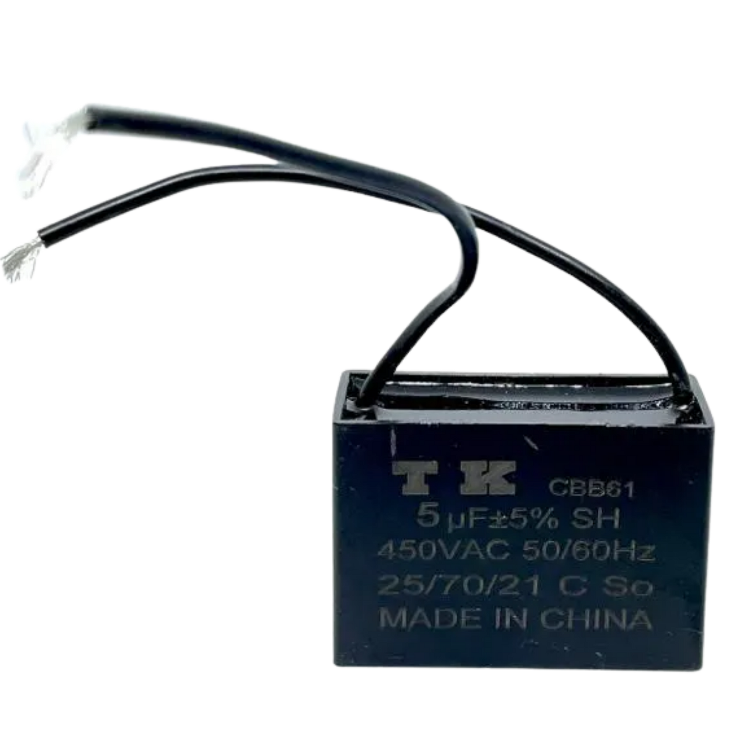 Capacitor De Partida CBB61 5uF 450V (2Fios)