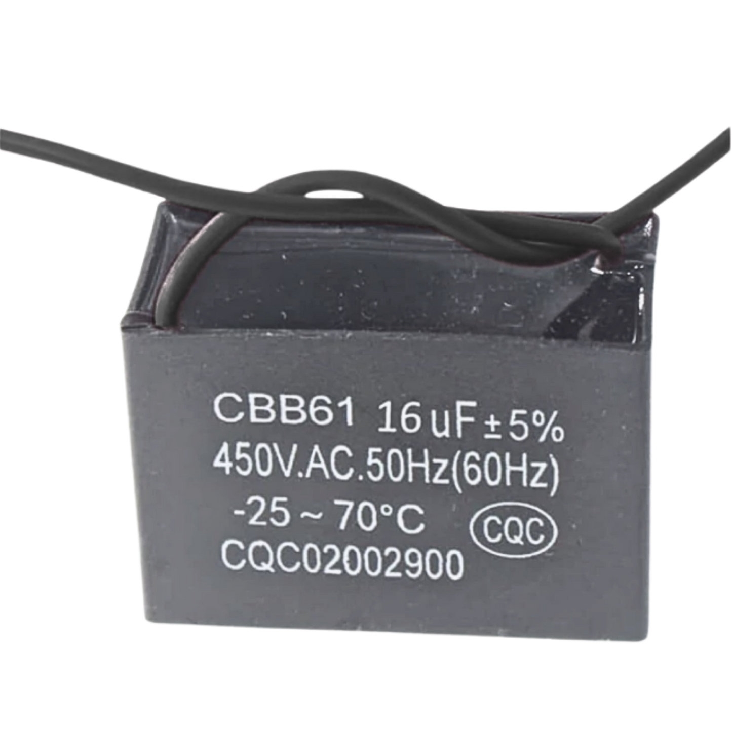 Capacitor De Partida CBB61 16uF 450V (2Fios)