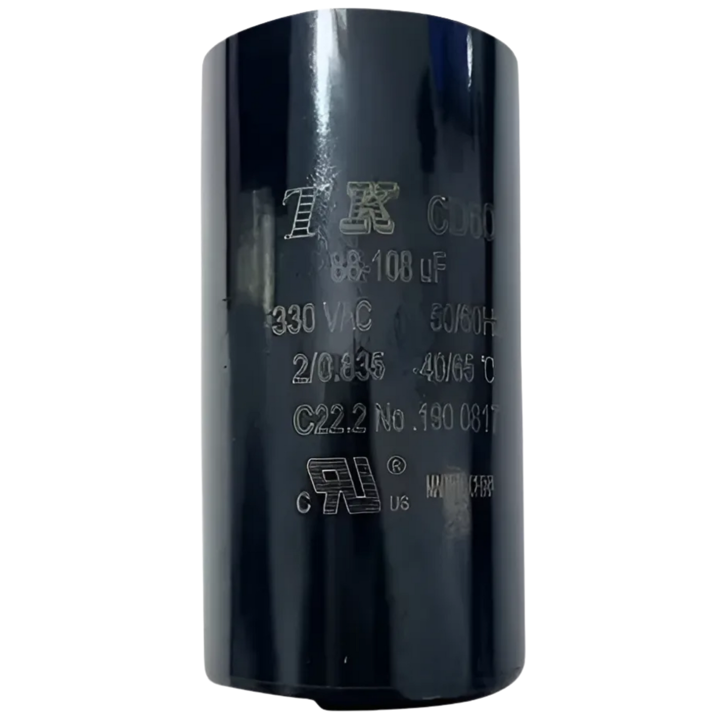 Capacitor De Partida 88uF-108uF 330V 46x86mm (Fast-on)
