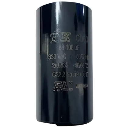Capacitor De Partida 88uF-108uF 330V 46x86mm (Fast-on)