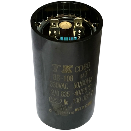 Capacitor De Partida 88uF-108uF 330V 46x86mm (Fast-on)