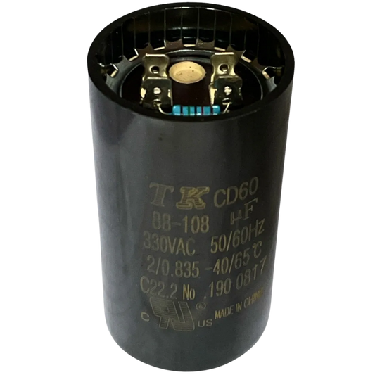 Capacitor De Partida 88uF-108uF 330V 46x86mm (Fast-on)