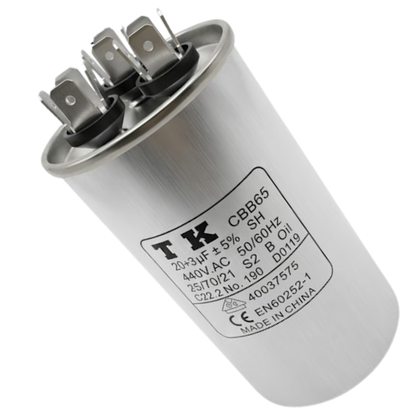 Capacitor De Partida 20uF+3uF 440V 50x90mm (Fast-on)