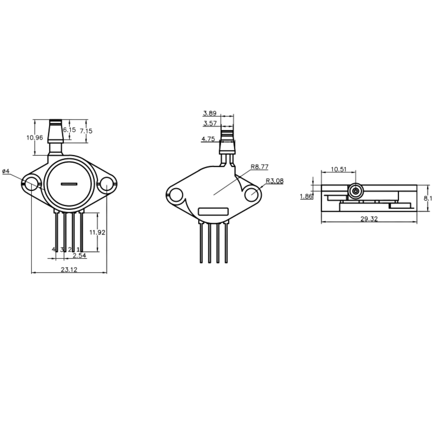 Sensor De Pressão MPX2100GP