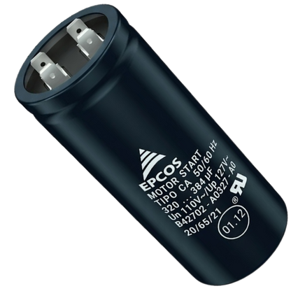 Capacitor De Partida 320uF-384uF 110V 36x70mm (Fast-on)