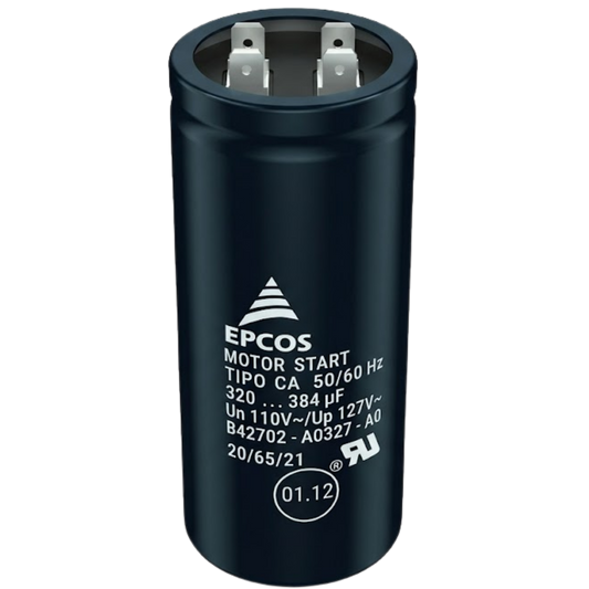 Capacitor De Partida 320uF-384uF 110V 36x70mm (Fast-on)