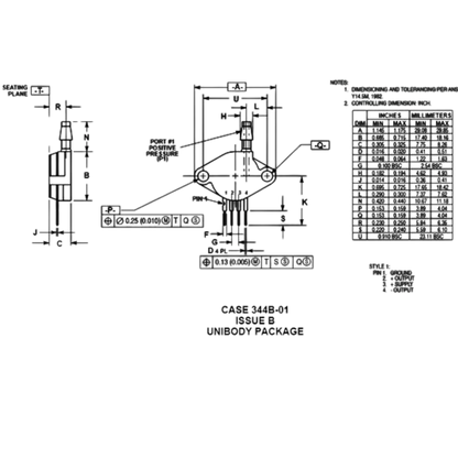 Sensor De Pressão MPX2200DP