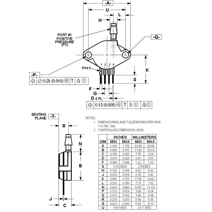 Sensor De Pressão MPX2200AP