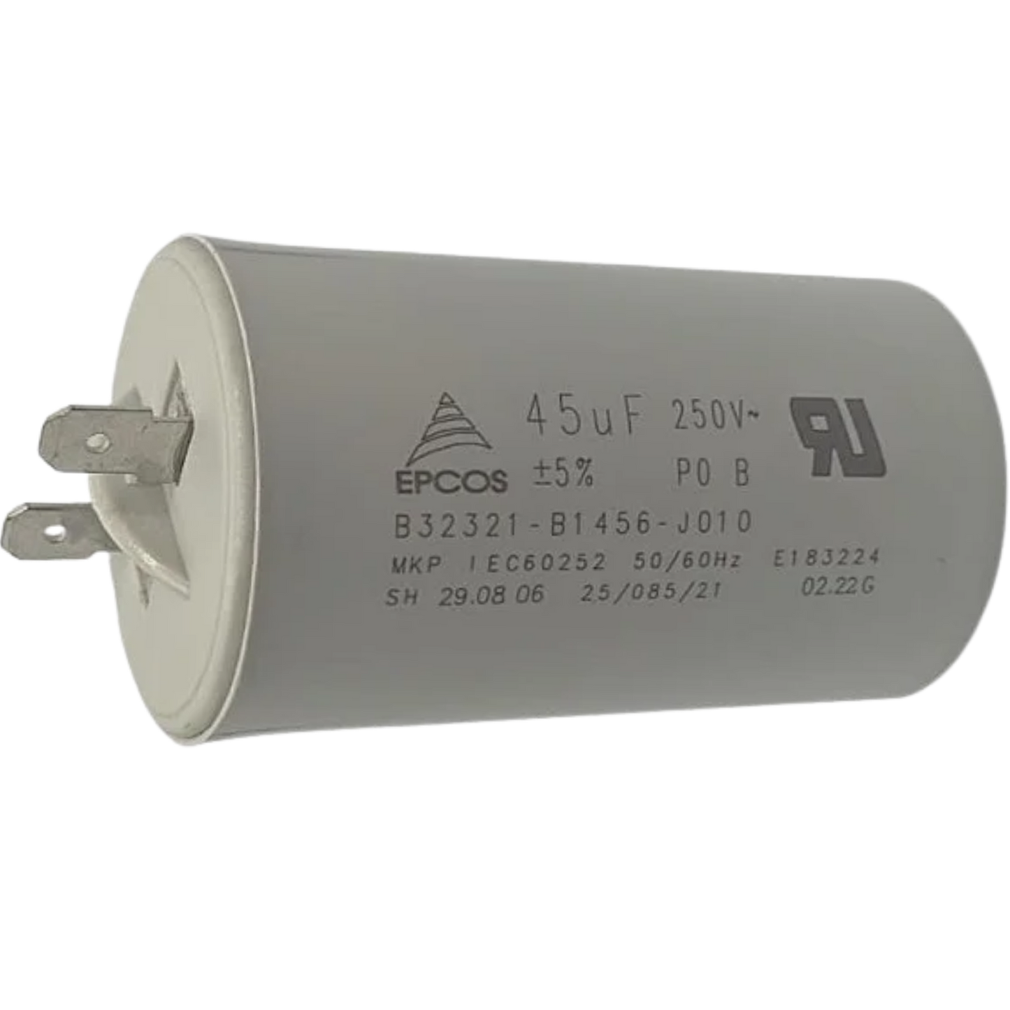 Capacitor De Partida 45uF 250V 40x70mm (Fast-on)