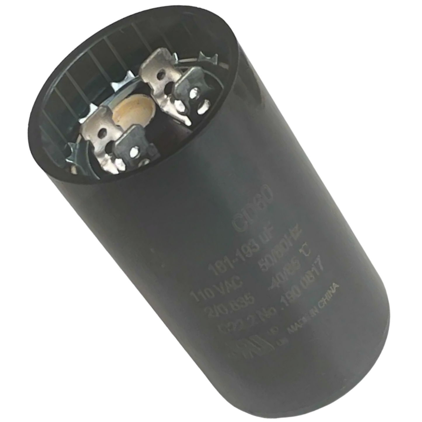 Capacitor De Partida 161uF+193uF 110V 36x70mm (Fast-on)
