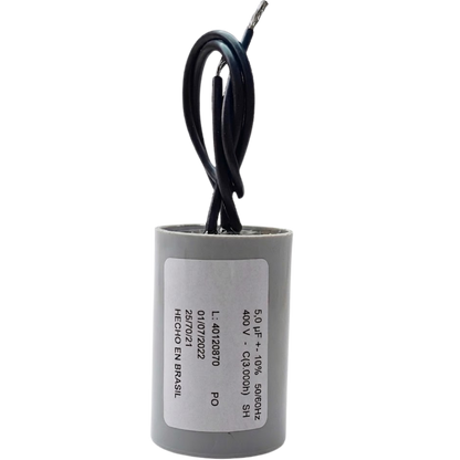 Capacitor De Partida 5uF 400V 24x46mm (2Fios)