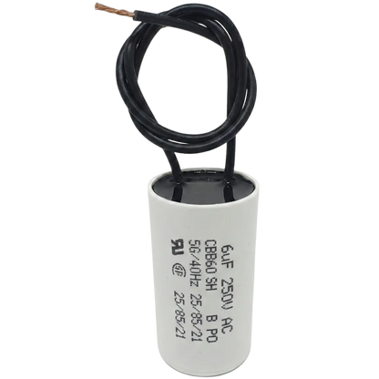 Capacitor De Partida 6uF 250V 27x50mm (2Fios)