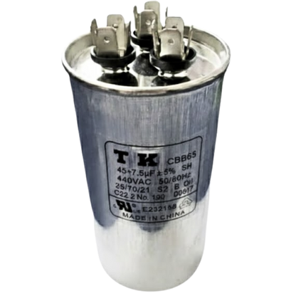 Capacitor De Partida 45uF+7,5uF 440V 55x105mm (Fast-on)